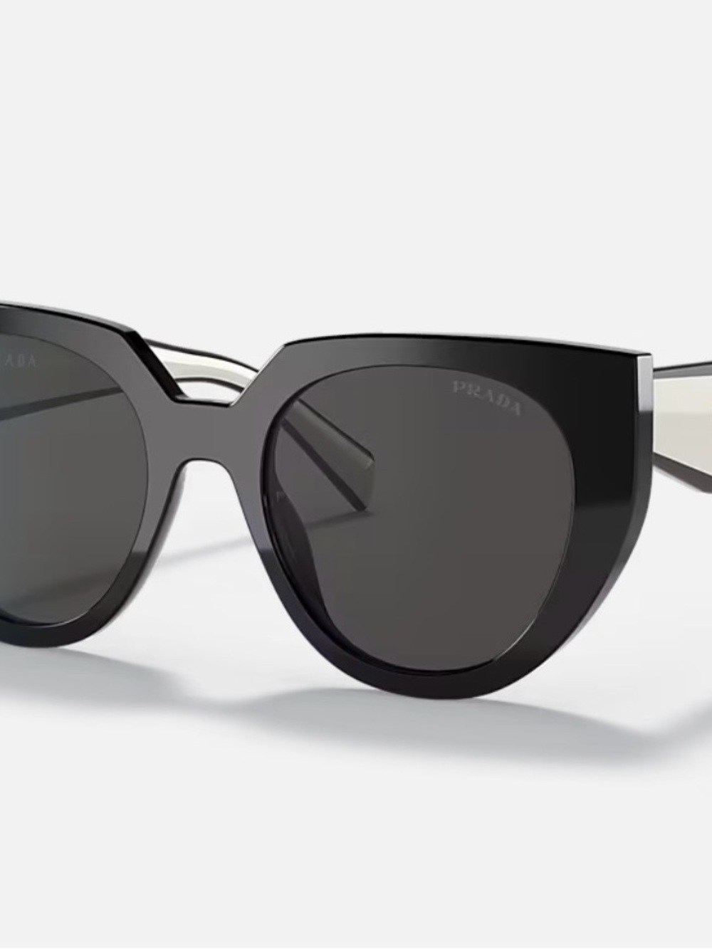 Prada Black Oversized Cat-Eye Sunglasses